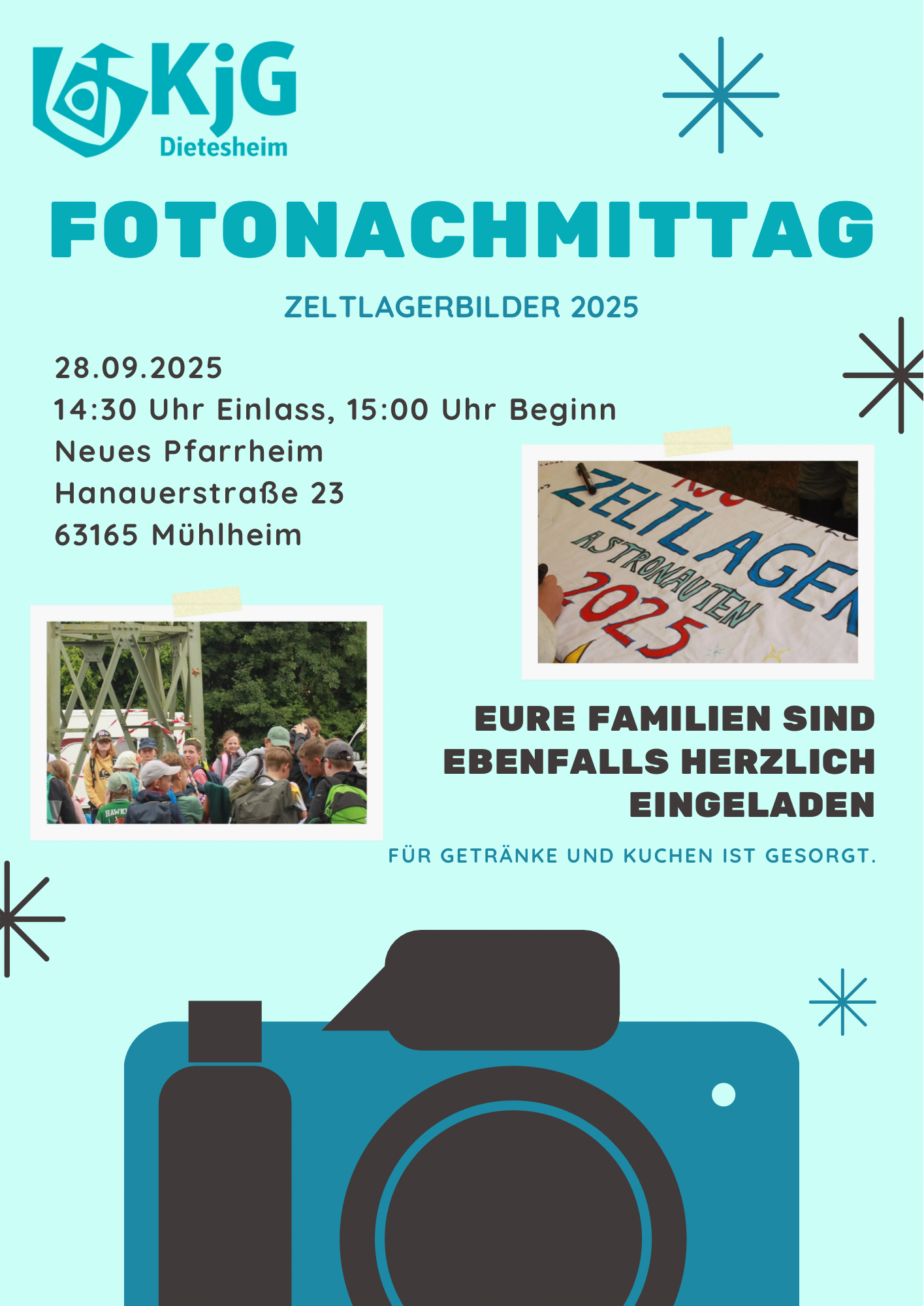 Fotonachmittag Zeltlagerbilder 2025