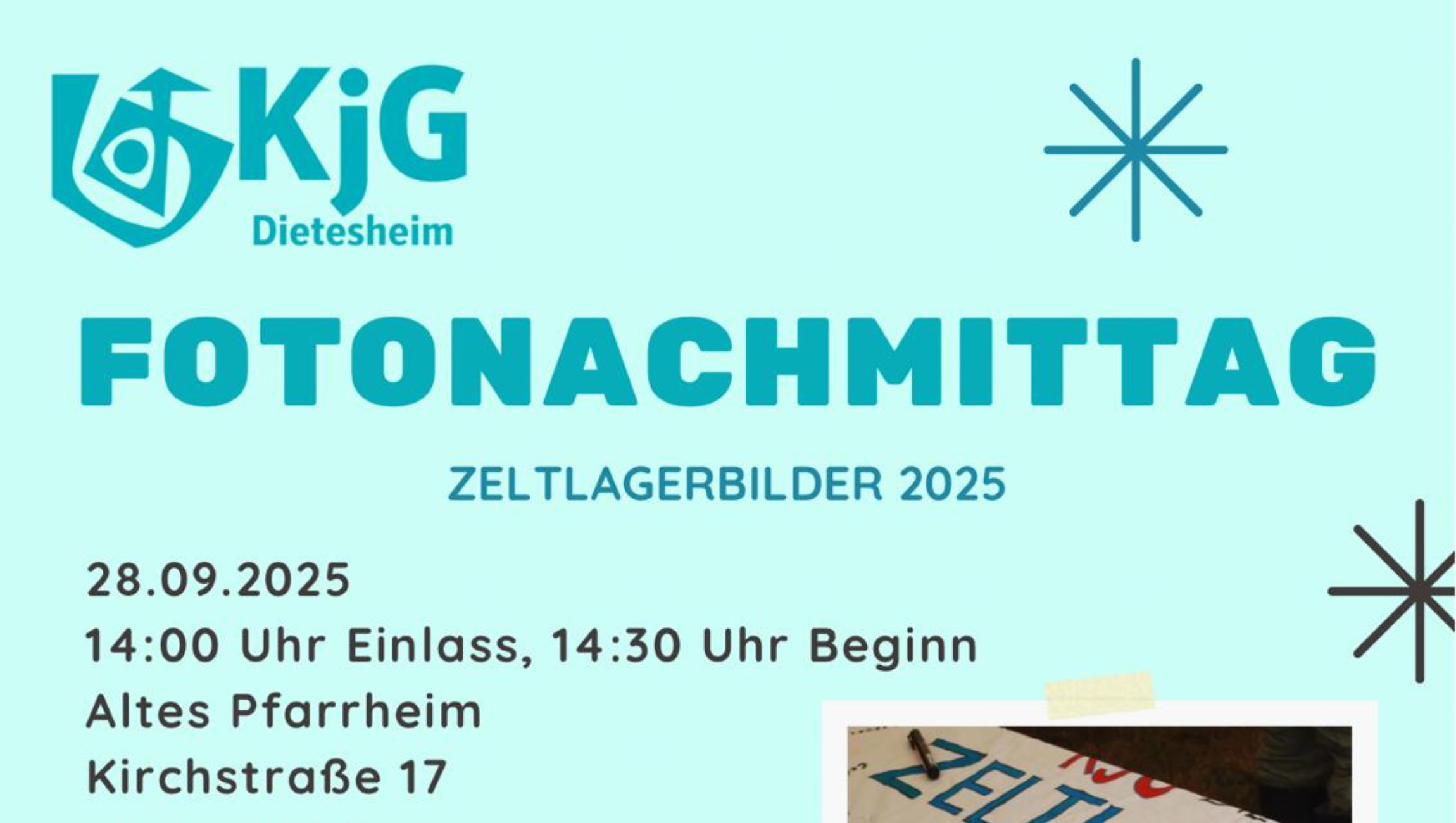 Fotonachmittag Zeltlagerbilder 2025